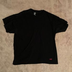 Supreme x Hanes Large Black Used T shirt box logo
